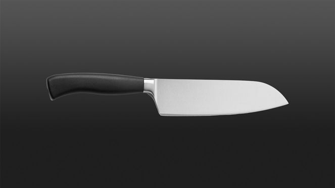 
                    Thanks to the plastic handle, this wok Santoku Gastro is dishwasher safe