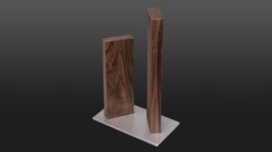 Oak/Walnut wood, knife block walnut