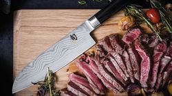 Coltello per verdure e frutti, Santoku per mancini