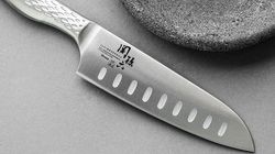 knives, Shoso Santoku hollow ground