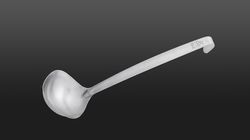 Triangle soup ladle