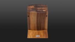 knife holder, Kai Knife Block Walnut